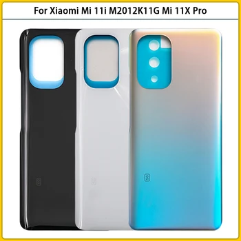 За Xiaomi Mi 11i Mi 11 i M2012K11G Mi 11X Pro Задния Капак на Отделението за батерията 3D Стъклен Панел на Задната Врата Корпус на Отделението за батерията Залепваща Замяна