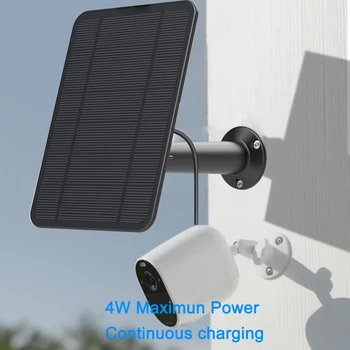 Зареждане от соларен панел с мощност 4 Вата за Arlo Essential Spotlight/XL светлината на Прожекторите с монтиране на кабел (черен)