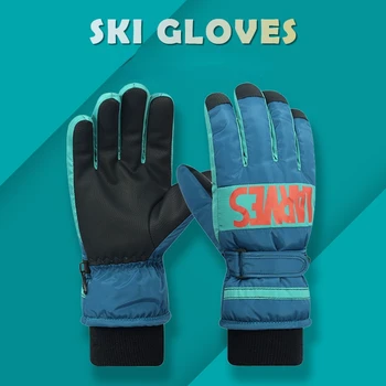 Зимни мъжки и дамски топли ски ръкавици, дебели ръкавици за езда на мотоциклет със сензорен екран, студентски улични ръкавици, ръкавици за шофиране