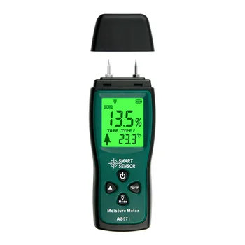 Интелигентен сензор AS971/AR971/AS981 джобен измерване на влажност на дървесина цифров тестер