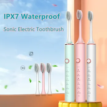 Интелигентна звукова електрическа четка за зъби Sonic 5 кутия за възрастни, мека коса, USB зареждане, IPX7, водонепроницаемое избелване на зъби, чиста устната кухина
