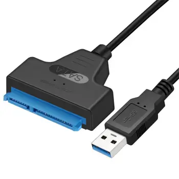 Кабел SATA-USB 3,0/2,0 2,5-- инчов Кабел адаптер за USB 3.0 Sata 3 Кабела 22-Пинов Адаптер, Съвместим с твърд диск И SSD HDD