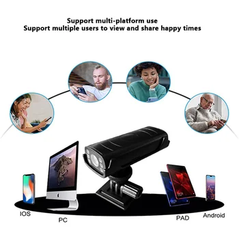 Камера за външно наблюдение Мини IP камера Безжична защита на сигурността на Wifi камера умен дом Защита на сигурността на бебето следи