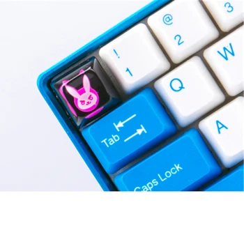 Капачка за ключове Механични клавиатури капачка за ключове Индивидуалност Дизайн Творчество Поток симпатичности D. VA Капачки за ключове от 3D смола Cherry MX ос Keycaps Височина R4
