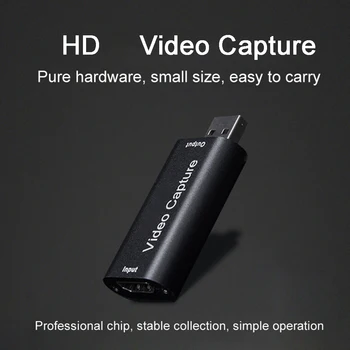 Карта заснемане на видео 4K USB 3.0 USB2.0 HDMI-съвместим Захватный Записващо устройство за Игри, DVD видеокамери PS4, Запис от камера на живо