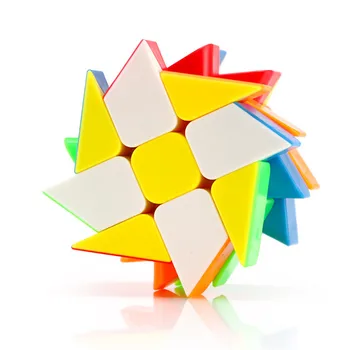 Клас MoYu Cubing вятърна мелница Куб 3x3 Магически куб без етикети Кубчета-пъзел Скоростни забавни играчки