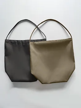 Класически дамски найлон однотонная чанта-тоут голям капацитет, дамски чанти на рамо, жените мързелива универсална чанта за междуградски пътувания