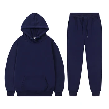 Комплект от две части, дамски, мъжки блузи, панталони, есенно-зимна hoody с качулка, спортни панталони, безплатни комплект, hoody, хип-хоп пуловер с качулка