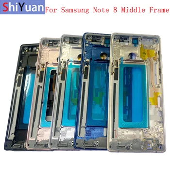 Корпус Средната Рамка LCD Рамка за Табела Панел на Шасито За Samsung Note 8 N950F Телефон Метална Средната Рамката със Самозалепваща Стикер