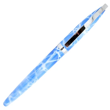 Красива писалка с мраморни зърна, сребърен скоба, чернильная писалка с тънък писеца 0,5 мм, бизнес коледен подарък, ученически пособия, офис продукт