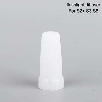 Максимален вътрешен диаметър 24,5 мм лещи фенерче (бял) за фенерче Convoy S2 S3 S4 S5 S6 S7 S8
