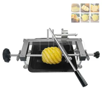 Машина за премахване на кора с ананас от неръждаема стомана Търговски инструмент за почистване на ананас обелени