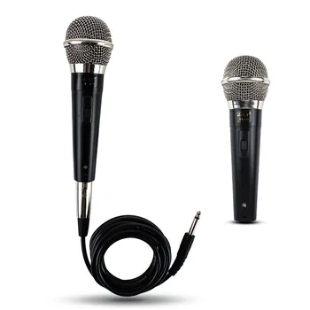 Микрофон за караоке Ръчно кабелна динамичен микрофон ясен глас за изпълнение на вокална музика, караоке