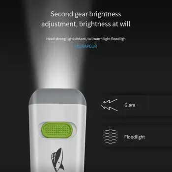 Мини факли led фенерче силна светлина Отбивка USB акумулаторна светкавица Водоустойчив Открит къмпинг работен светлина