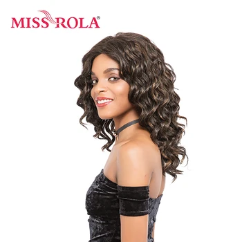 Мис Рола Извратени синтетични перука, завързана 4/30 # 2-14 инча средна дължина на Перуки за жени от канекалона от высокотемпературного влакна