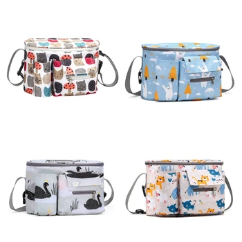 Многофункционална чанта за детска количка, чанта за майките на изход, водоустойчива чанта за съхранение на мама и бебе, чанта за количка