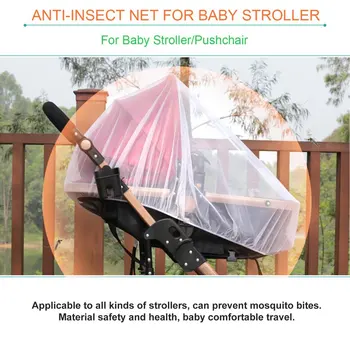 Модерна лятна детска количка за бебета, heating, mosquito net, защита за детска количка, чанта за количка от мухи, мушици, насекоми, аксесоари за колички