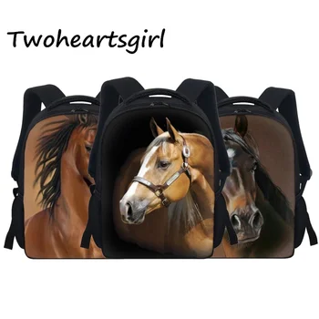 Модерни раници за деца с принтом кон, ученически чанти за децата от началното училище, грязеотталкивающие мини-училищни чанти за момчета и момичета