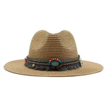Модни панама за жени и мъже, 7 цвята, джаз филц шапки, охлаждащи шапки от слънцето, лятото дишащи елегантни дамски шапки за партита на едро