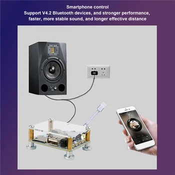Модул за декодиране на аудиоприемника Bluetooth 5,0 Подкрепа U-диск TF карта Безжична авто аудиоусилитель такса аудио радио САМ