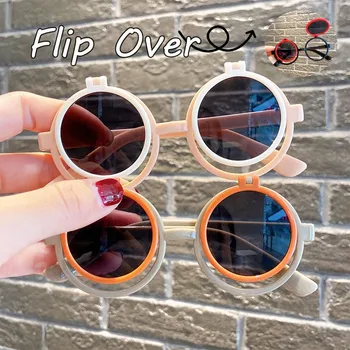 Момчета и Момичета Нова тенденция, Слънчеви очила, с окачени рамки Деца Открит UV400 карикатура слънчеви очила Детски летни плажни очила за парти