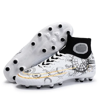Мъжки градинска футболна обувки FG/TF карта, висококачествени футболни обувки с тревата по щиколотку, ультралегкая тенденция спортни обувки за тренировки на трева, маратонки