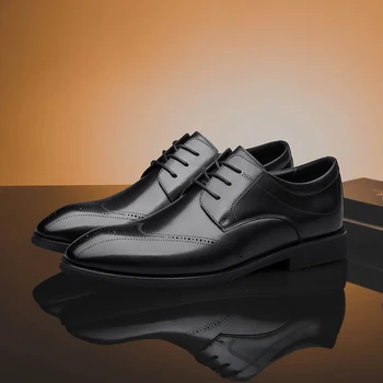 Мъжки Модел Обувки са Ръчно изработени от дантела с перфорации тип 