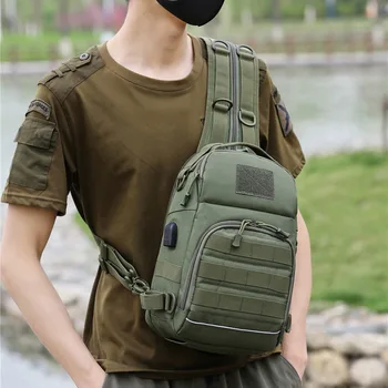 Мъжки тактическа чанта през рамо, военен армейски раница Molle, камуфляжный раница за лов, катерене, пешеходен туризъм, къмпинг, чанта за риболов