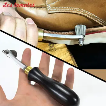 Направи си сам ръчно изработени, уплътнение за шиене на обувки, diamond шило, рязане за шиене, перфоратор, 2 мм/3 мм, инструменти за маркиране на кожени колела за бродерия