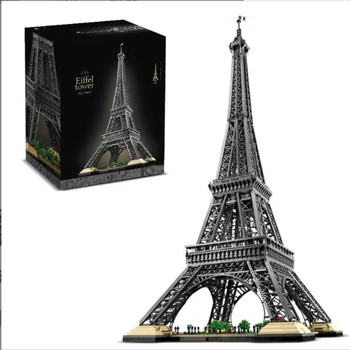 Нов ноември 2023 Айфеловата кула 10307 10001 бр. архитектурен модел Градивен елемент на тухли комплект детски играчки подаръчен комплект за рожден ден