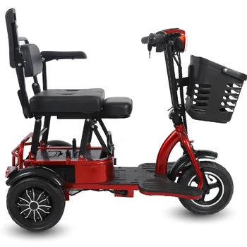 Нова бесщеточная сгъваема количка за 48 с три колела за по-възрастни хора