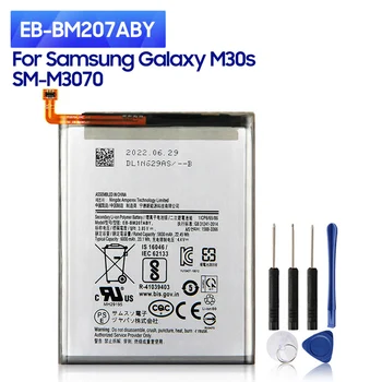НОВАТА работа на смени батерия EB-BM207ABY за Samsung Galaxy M30s SM-M3070 Батерии за телефони 6000 mah
