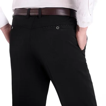 Нови есенни мъжки ежедневни панталони Desin, свободни в плътно прилепнали мъжки панталони с висока талия, бизнес модни панталони, мъжки-големи размери 29-40