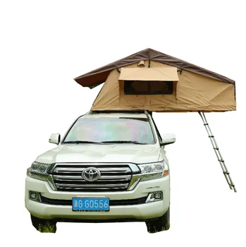 нови палатки за къмпинг 2-3 човека, с палатки на покрива на автомобила