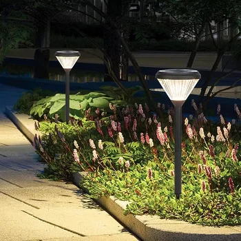Нови соларни лампи за тревата, китайски улични осветителни тела за вътрешен двор, подови градински осветителни тела, декорации за коледните празници и партита
