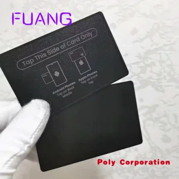 Обичай огледално отразяващи Vip-член, лазерно гравиране, бизнес метални карти NFC RFID с чиповым слот / лого / Qr-код