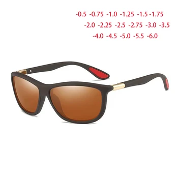 Овални Мъжки Поляризирани слънчеви очила Слънчеви Очила На поръчка Късогледство от Минус Рецепта Лещи 0 -0,5 -1 -2 -3 -4,0 До -6