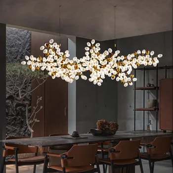 Окачен лампа Nordic Creative Art Gold Grape Led за хранене, полилей, декорация за дома, стъклена топка, настолна подвесная лампа, окачване
