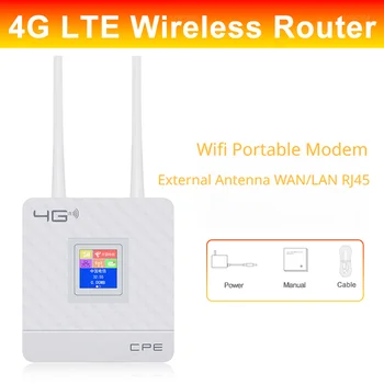 Отключване на 4G рутер Външна антена точка за WiFi достъп до Безжичен 4G Wifi рутер за LAN Wan RJ-45 широколентов 150 Mbps CPE със слот за сим карта