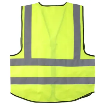 Отразяваща жилетка за безопасност CK TECH повишена видимост със светлоотразителни ивици, жилетка за строителни работи, работно облекло за миньорите пътна полиция.