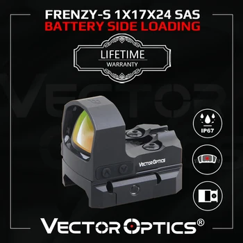 Очите Vector Optics Frenzy-S 1x17x24 SAS със странична Зареждане на батерията, Червен Точков Мерник С Датчик за движение и Автоматично изключване За Пистолет G2C G17 G19