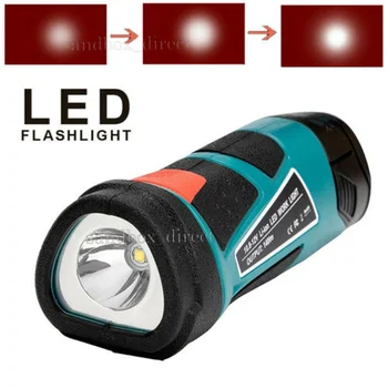 Преносим led фенерче-подходящ за трехструнного батерията Makita 10,8-12V BL1013 1015, led фенерче с подсветка на батерията
