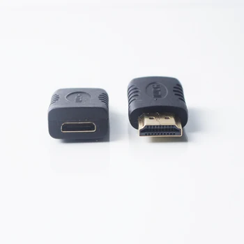 Преносим адаптер Mini HDMI Женски-HDMI мъжки конвертор позлатен конектор mini-hdmi-hdmi за HDTV 1080P Xbox 360