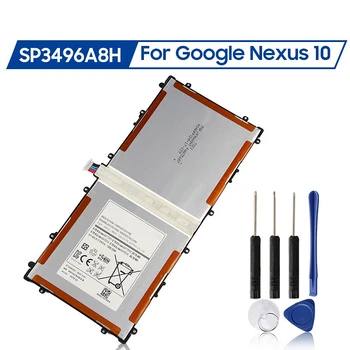 Преносимото Батерия SP3496A8H за Samsung Google Nexus 10 GT-P8110 HA32ARB SP3496A8H (1S2P) на Батерията за таблети 9000 ма