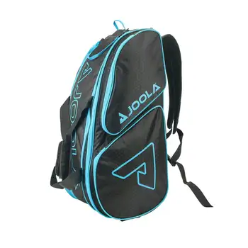 Професионална чанта за пиклбола, раница, спортен сак за пиклбола и паддл-спорт, черно / светло синьо