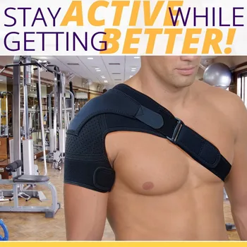 Раменната превръзка с определяне подплата Неопреновая плечевая подкрепа Пакет с лед от болки в рамото компрессионный ръкав за рамо
