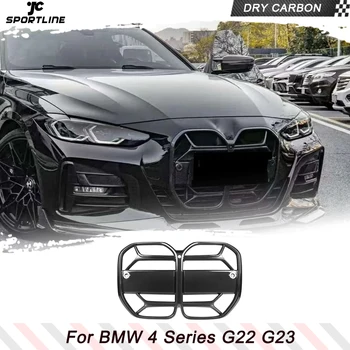 Решетка за Предна Броня на колата за BMW G22 G23 G26 Предна Решетка автомобилни състезания Окото 2021 Gran Coupe Cabrio 425i 430i M440i Суха Carbon