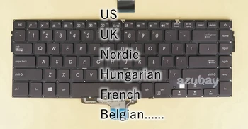 САЩ, Великобритания, Скандинавските Унгарската Френска Белгийската Клавиатура За Asus VivoBook S15 S510UA S510UF S510UN S510UQ S510UR F510UA F510UF С подсветка /Без