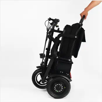 сгъваема триколка трайк за възрастни 3/4, електрически скутер за инвалиди