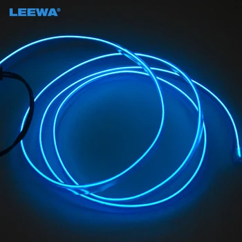 Синята 1 м гъвкава формоване лента за осветление EL Neon Glow с лапа за украса на колата #CA3267